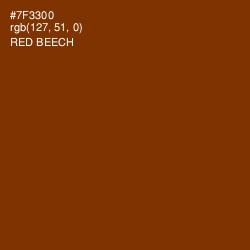 #7F3300 - Red Beech Color Image